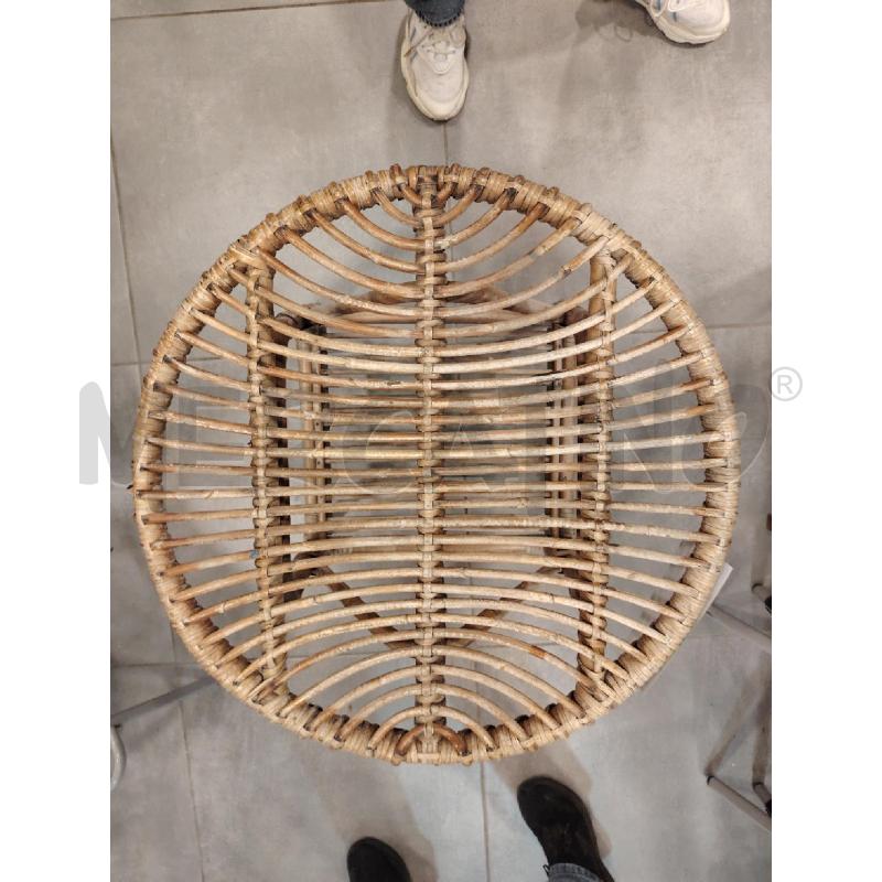 TAVOLINO TONDO BAMBOO | Mercatino dell'Usato Roma eur 2