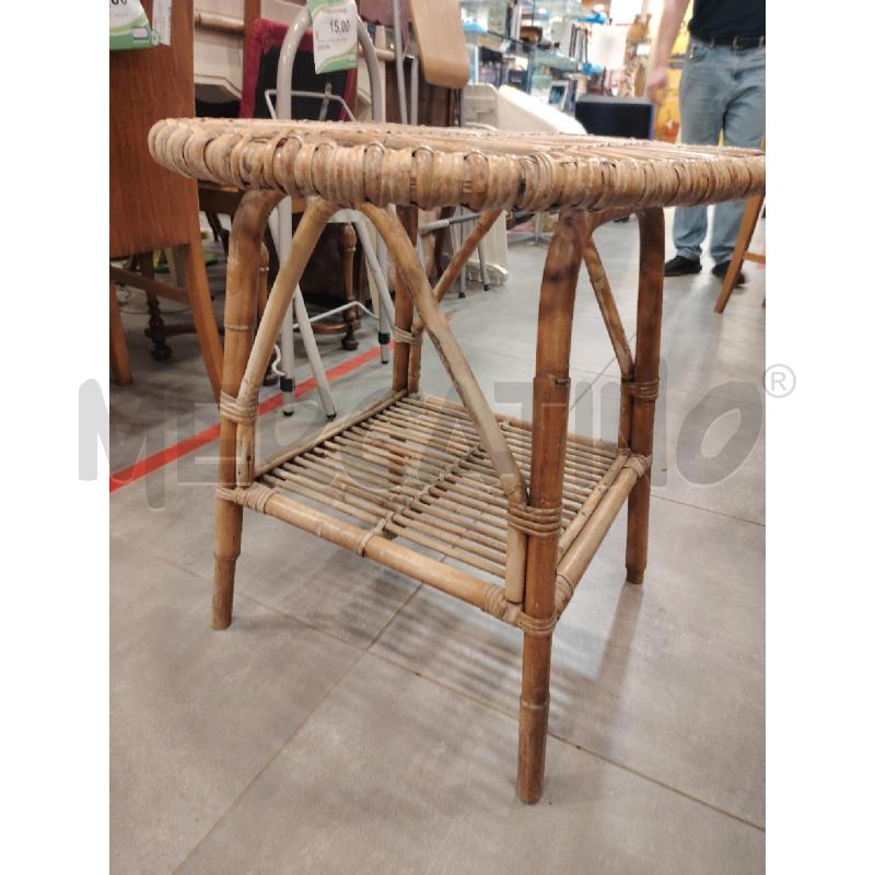 TAVOLINO TONDO BAMBOO | Mercatino dell'Usato Roma eur 3