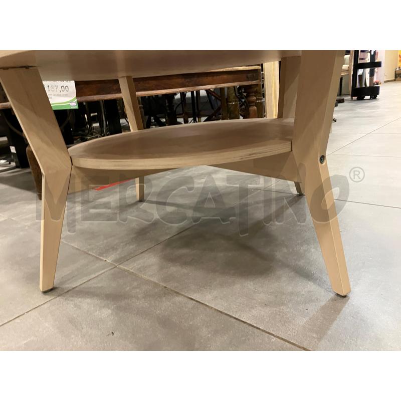 TAVOLINO TONDO BASSO BEIGE | Mercatino dell'Usato Roma eur 3