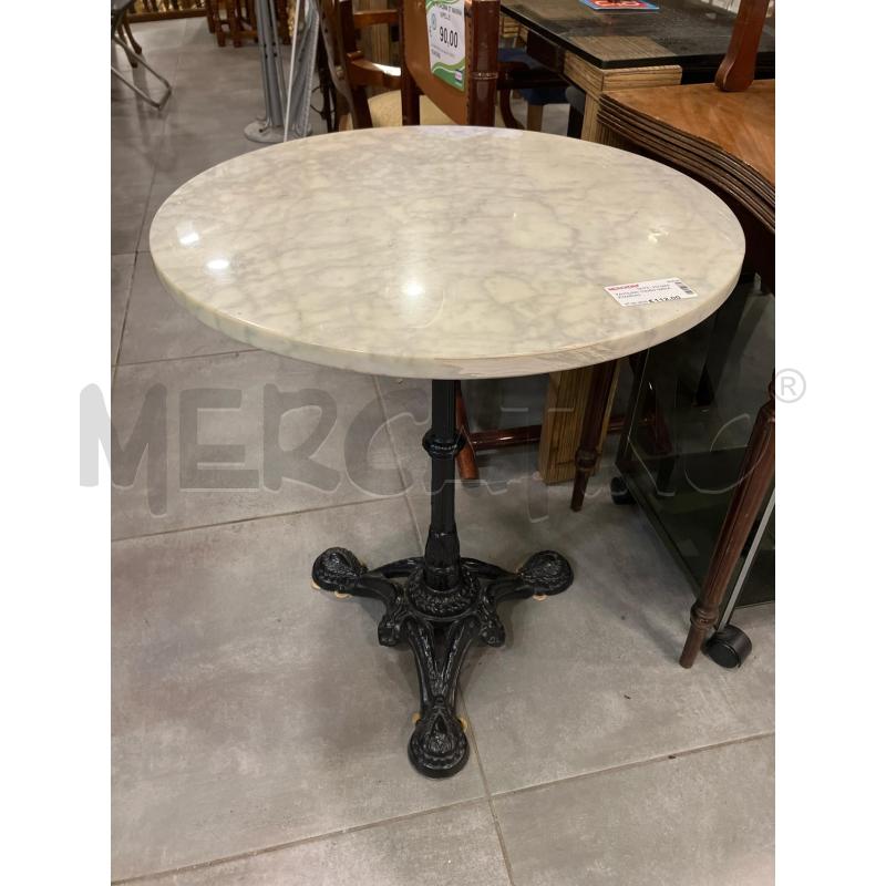 TAVOLINO TONDO GHISA P/MARMO | Mercatino dell'Usato Roma eur 1