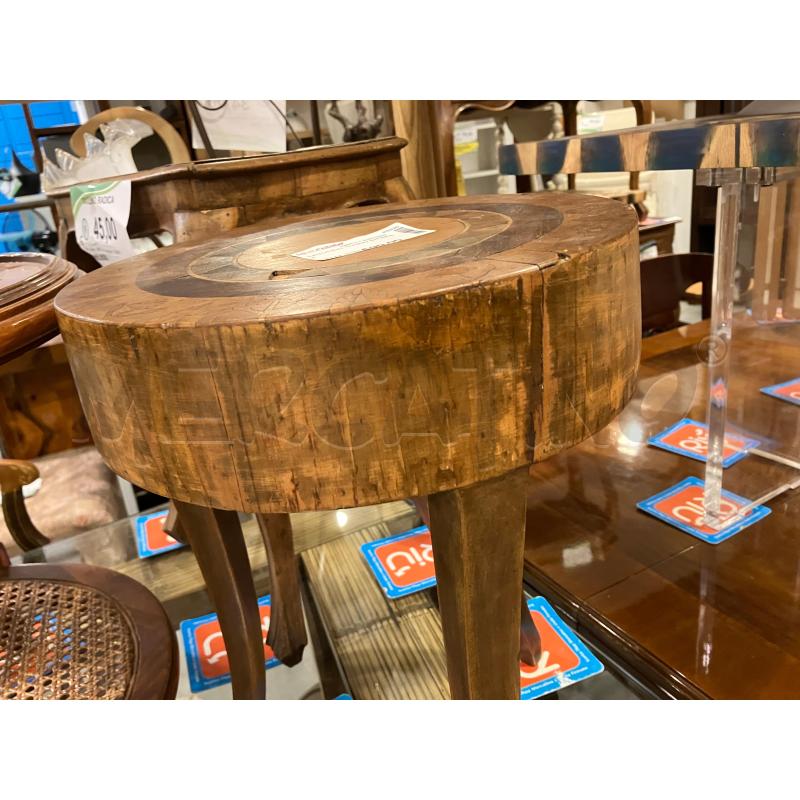 TAVOLINO TONDO INTARSI | Mercatino dell'Usato Roma eur 3