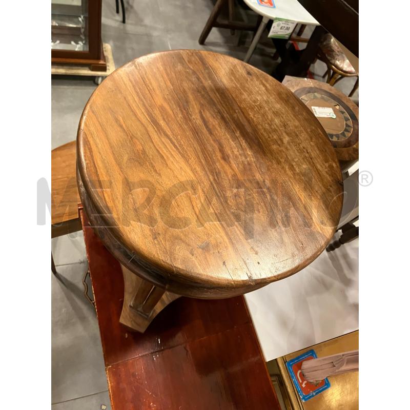 TAVOLINO TONDO MASSELLO  | Mercatino dell'Usato Roma eur 2