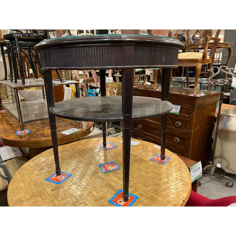 TAVOLINO TONDO MOGANO | Mercatino dell'Usato Roma eur 3