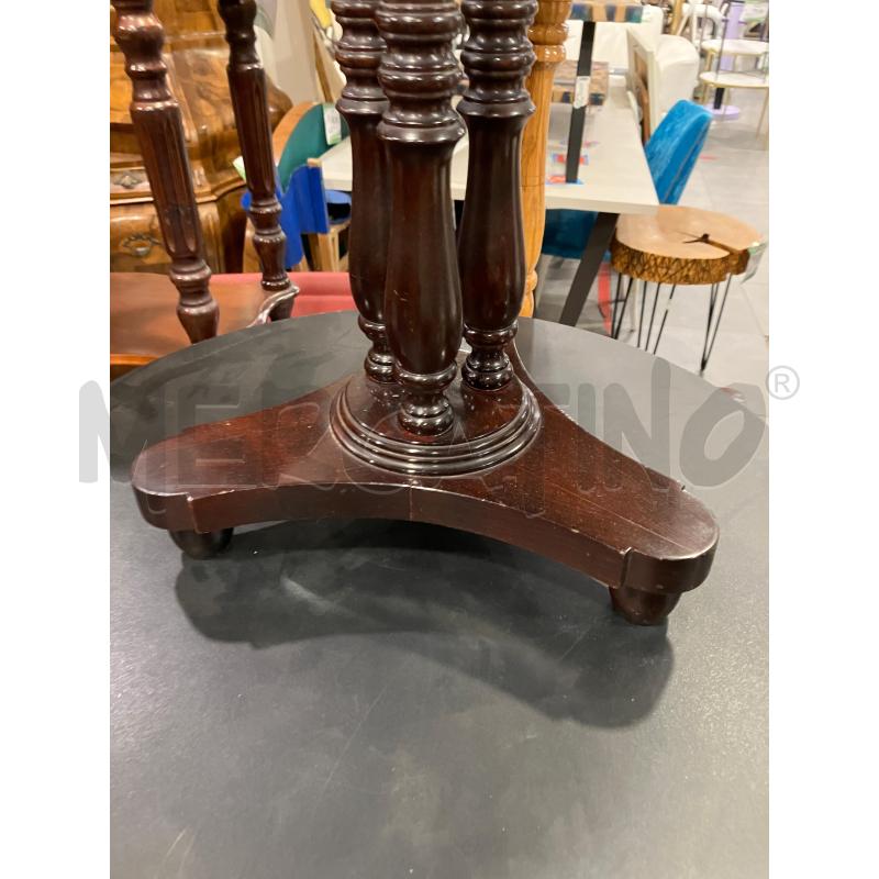 TAVOLINO TONDO MOGANO | Mercatino dell'Usato Roma eur 3