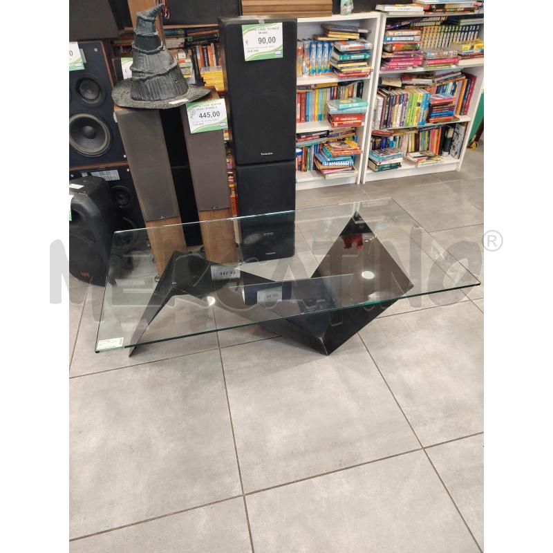 TAVOLINO VET B/NER ANNI 90  | Mercatino dell'Usato Roma eur 1