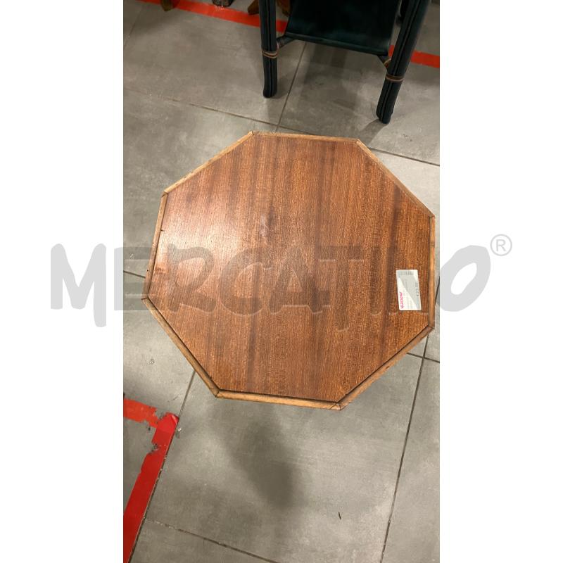 TAVOLINO  OTTAGONALE LEGNO | Mercatino dell'Usato Roma eur 2