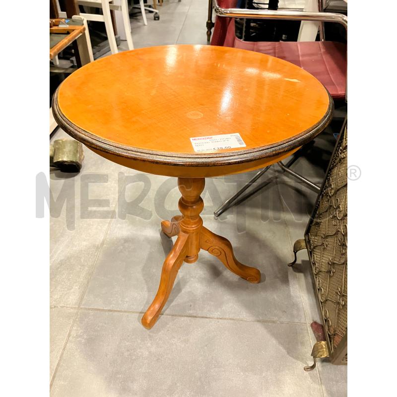 TAVOLINO  TONDO 3P B/NERO | Mercatino dell'Usato Roma eur 1