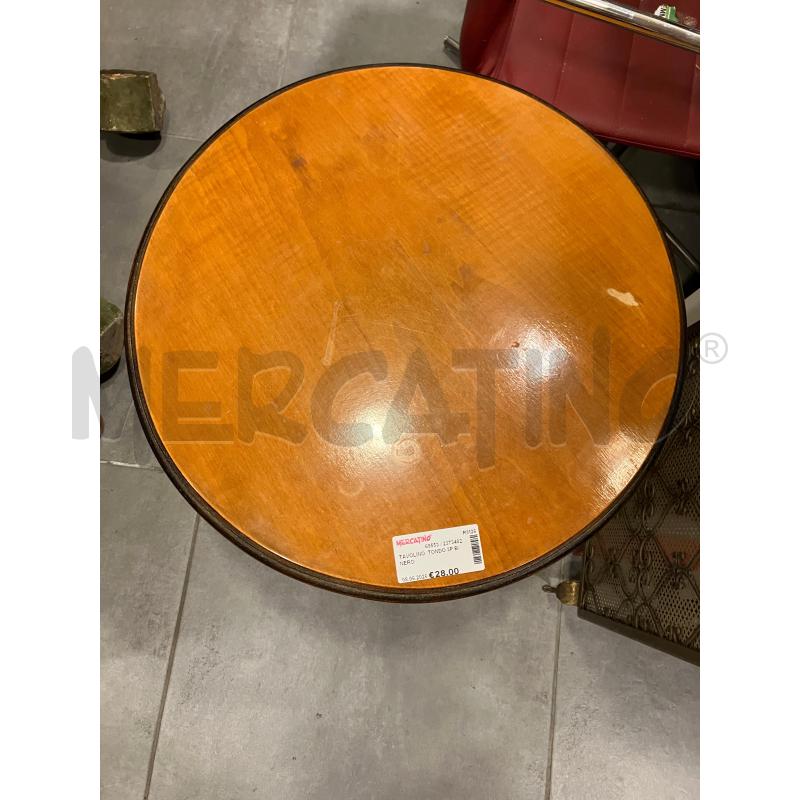 TAVOLINO  TONDO 3P B/NERO | Mercatino dell'Usato Roma eur 2