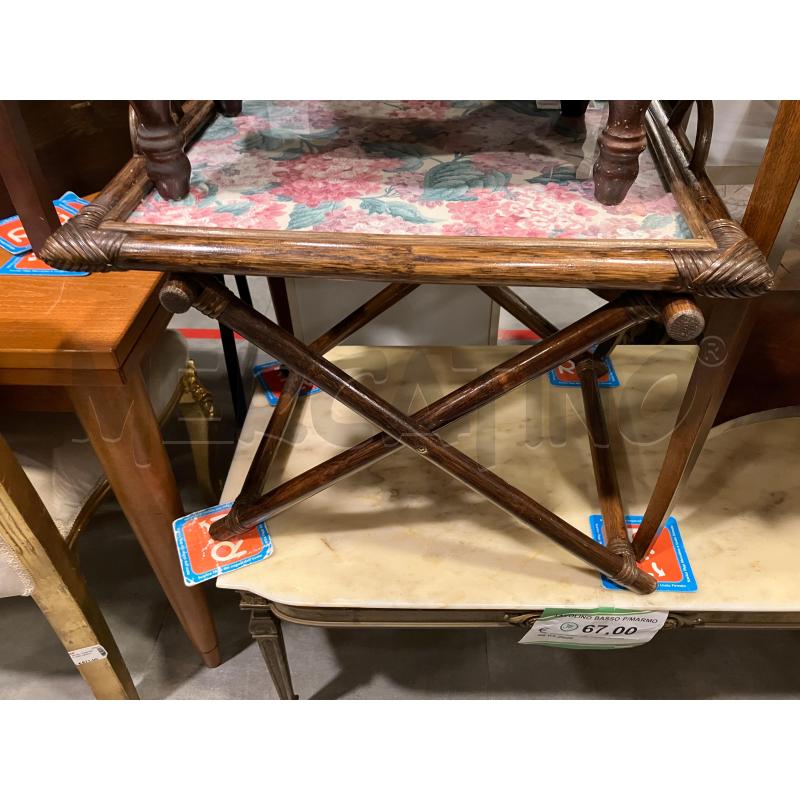 TAVOLINO + VASOIO FIORI RICHIUD | Mercatino dell'Usato Roma eur 1