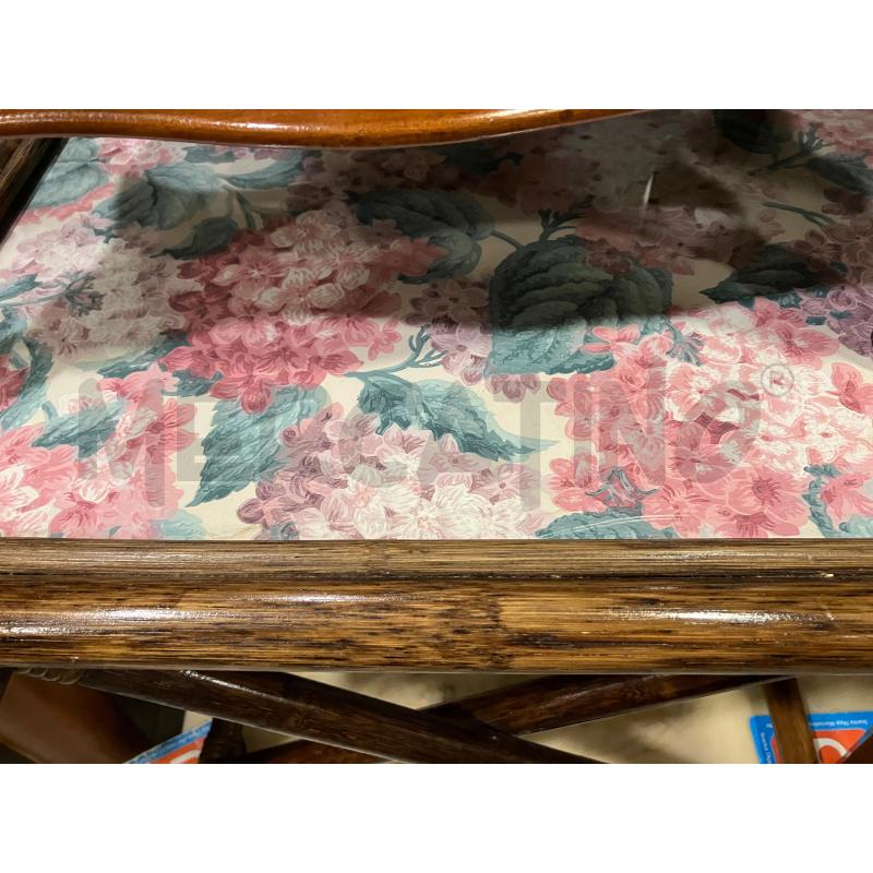 TAVOLINO + VASOIO FIORI RICHIUD | Mercatino dell'Usato Roma eur 2