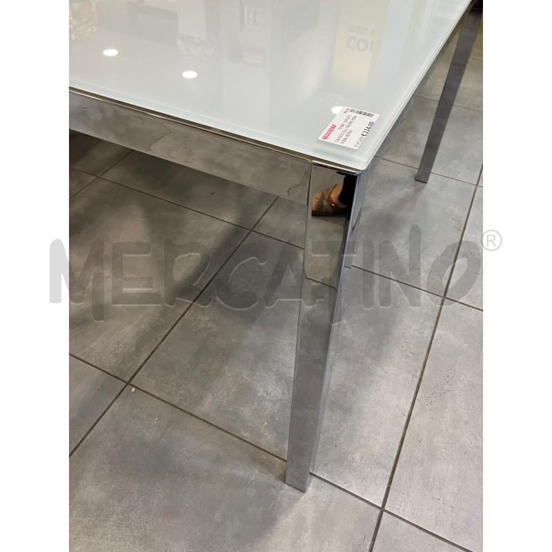 TAVOLO ALL CROMO PIANO BIA VETRO | Mercatino dell'Usato Roma eur 3