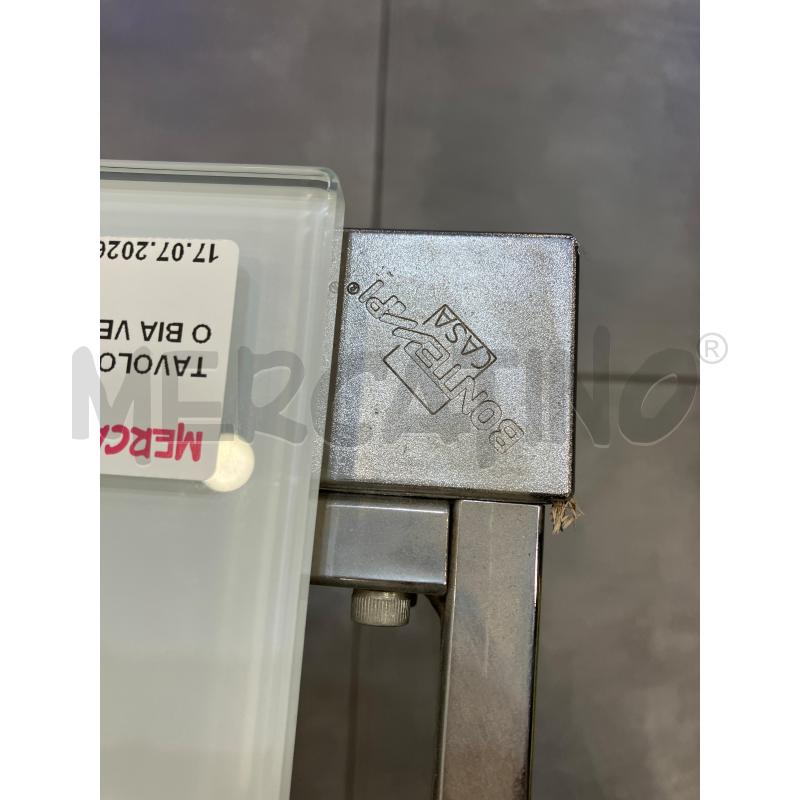 TAVOLO ALL CROMO PIANO BIA VETRO | Mercatino dell'Usato Roma eur 4