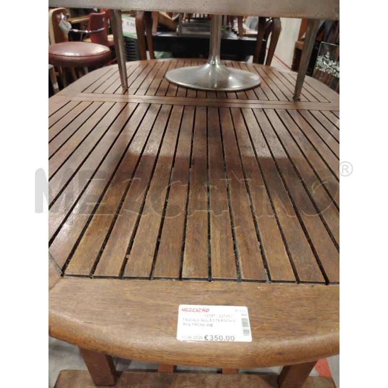 TAVOLO ALL ESTERNO+ 6 POLTRONCINE | Mercatino dell'Usato Roma eur 2