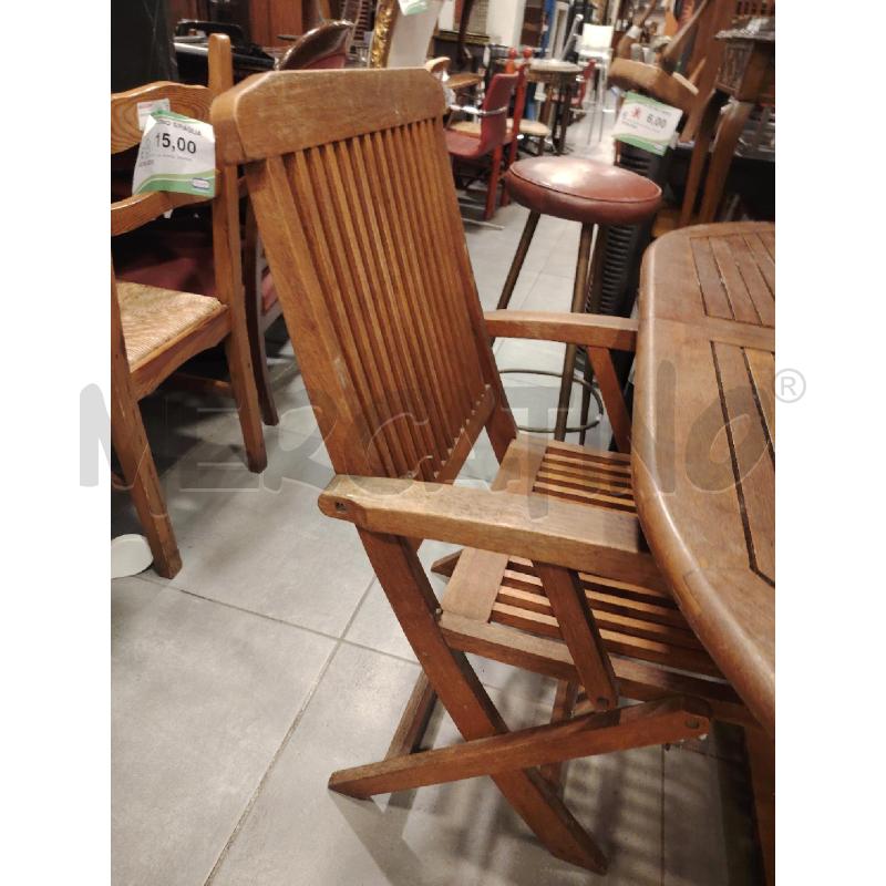 TAVOLO ALL ESTERNO+ 6 POLTRONCINE | Mercatino dell'Usato Roma eur 4