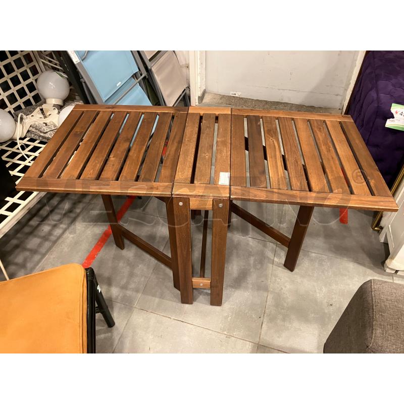 TAVOLO BANDELLE LEGNO+4 SEDIE | Mercatino dell'Usato Roma eur 1
