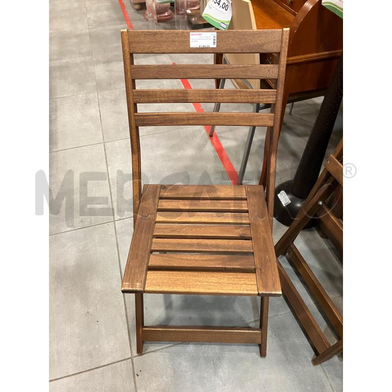 TAVOLO BANDELLE LEGNO+4 SEDIE | Mercatino dell'Usato Roma eur 3