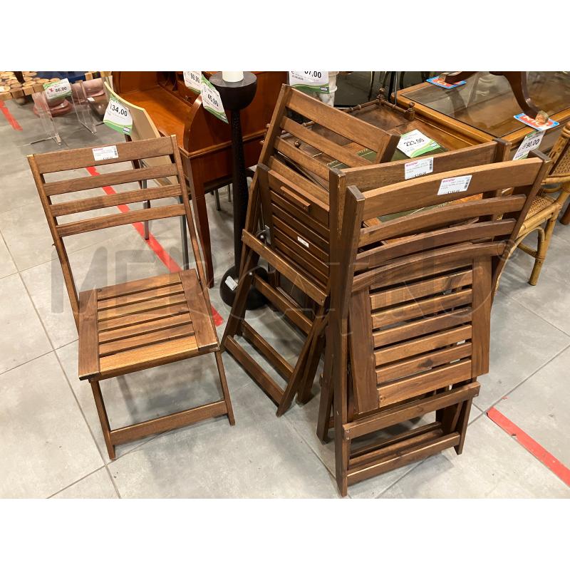TAVOLO BANDELLE LEGNO+4 SEDIE | Mercatino dell'Usato Roma eur 4
