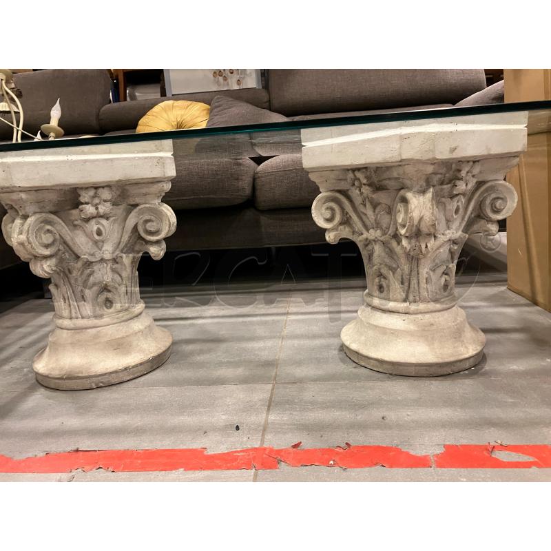 TAVOLO BASSO CAPITELLI P/VET | Mercatino dell'Usato Roma eur 2