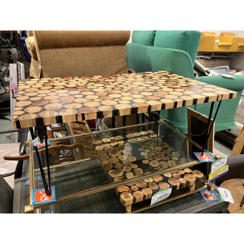 TAVOLO BASSO RET TRONCHI Z/MET | Mercatino dell'Usato Roma eur 1