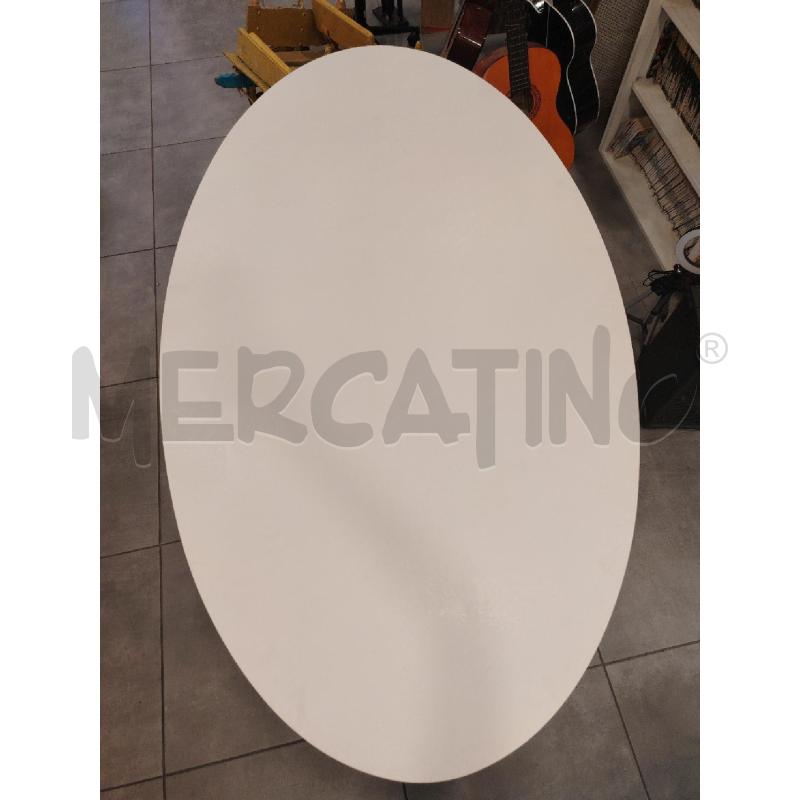TAVOLO BIA OVALE B/MET | Mercatino dell'Usato Roma eur 2