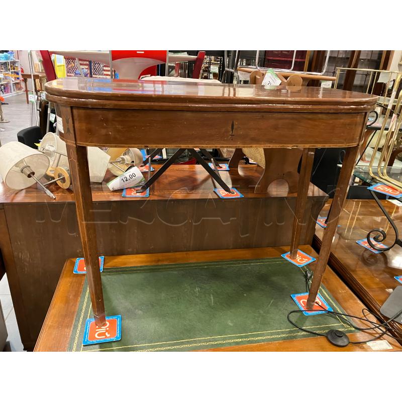 TAVOLO CONSOLLE NOCE | Mercatino dell'Usato Roma eur 1