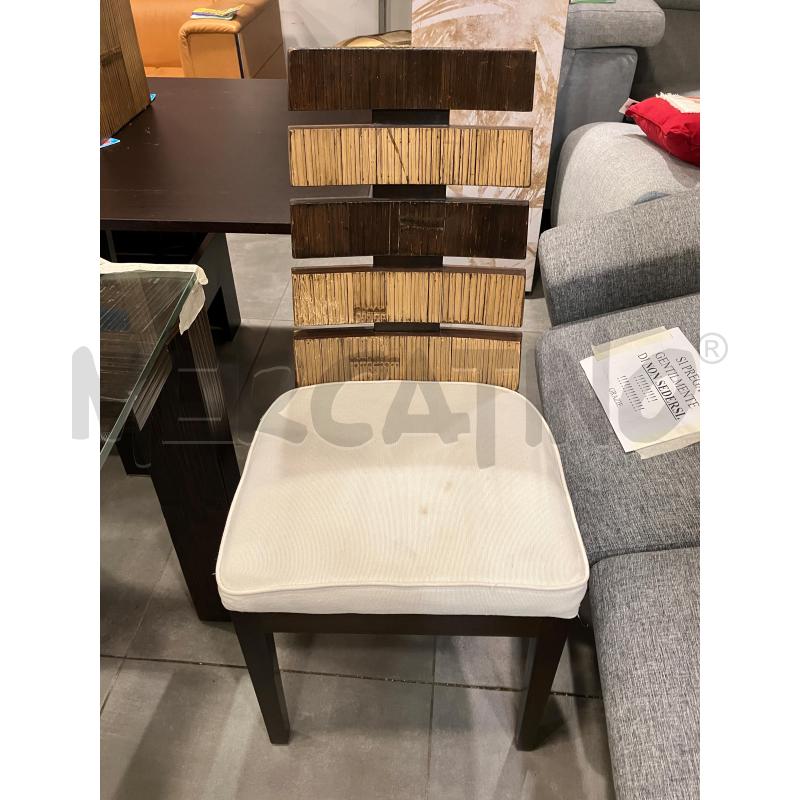 TAVOLO P/VETRO BARTOLI+4SEDIE CRASH BAMBOO | Mercatino dell'Usato Roma eur 3