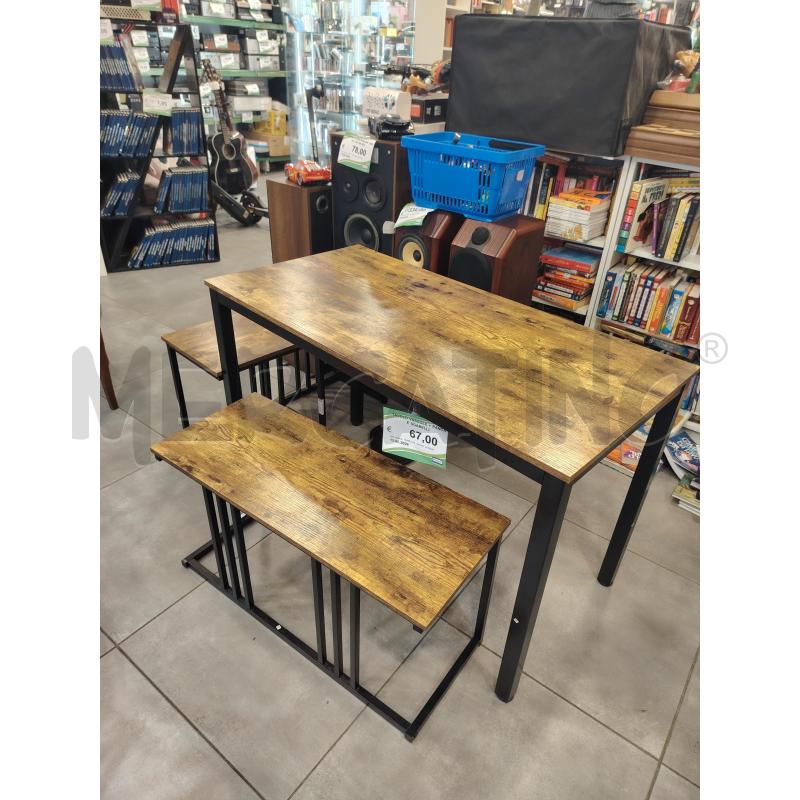 TAVOLO  VASAGLE + PANCA E SGABELLI | Mercatino dell'Usato Roma eur 1