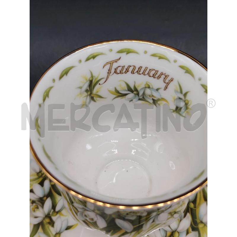 TAZZA DA TE ROYAL ALBERT GENNAIO  | Mercatino dell'Usato Roma eur 2