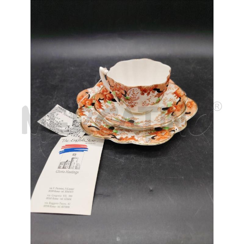TAZZA MELBA BONE CHINA DOPPIO PIATTINO | Mercatino dell'Usato Roma eur 1