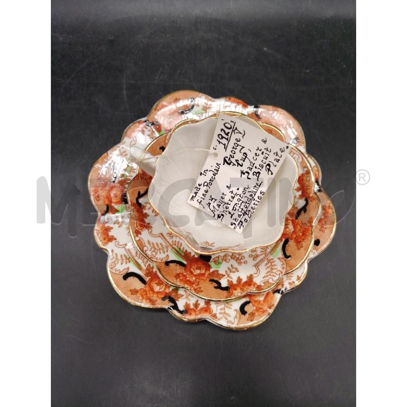 TAZZA MELBA BONE CHINA DOPPIO PIATTINO | Mercatino dell'Usato Roma eur 2