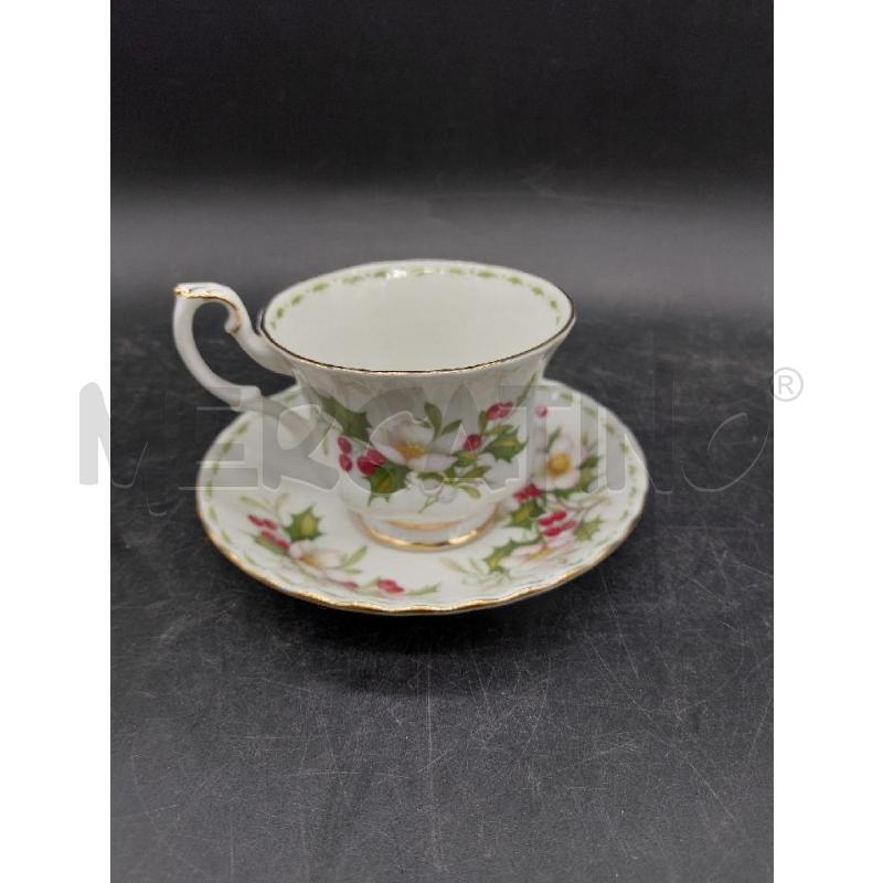 TAZZA ROYAL ALBERT GRANDE DICEMBRE | Mercatino dell'Usato Roma eur 2