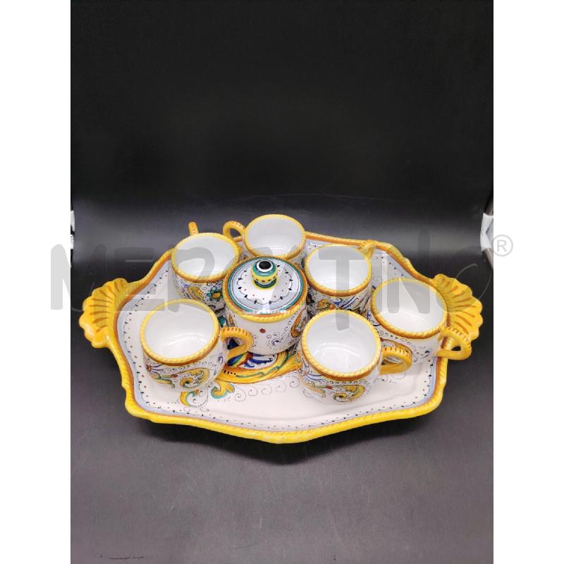 TAZZINE CAFFE CON VASSOIO DERUTA  | Mercatino dell'Usato Roma eur 1