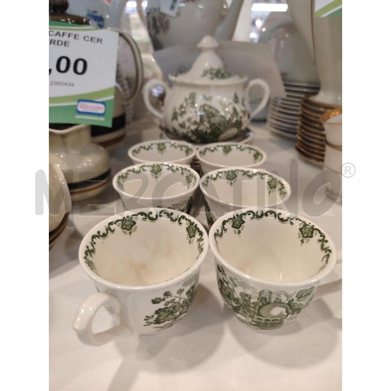 TAZZINE INGLESI DEC VERDE | Mercatino dell'Usato Roma eur 1