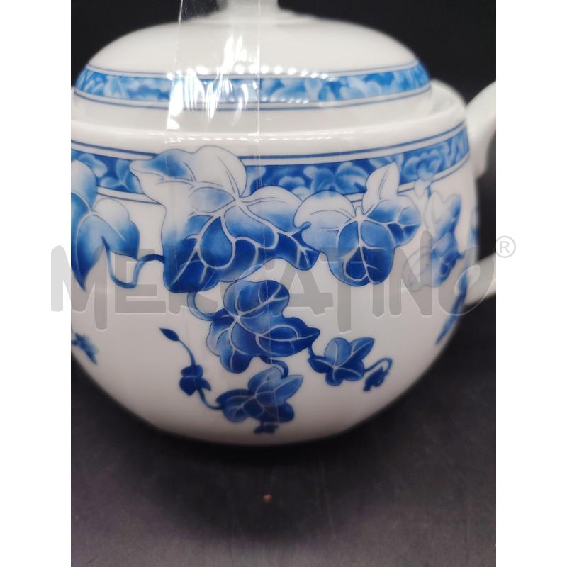 TEIERA VISTA ALEGRE FOGLIE BLU | Mercatino dell'Usato Roma eur 2