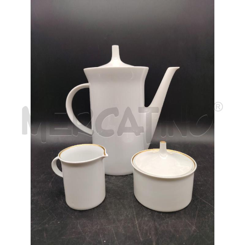 TEIERA+ LATT + ZUCC ROSENTHAL BIANCHI BORDO ORO  | Mercatino dell'Usato Roma eur 1