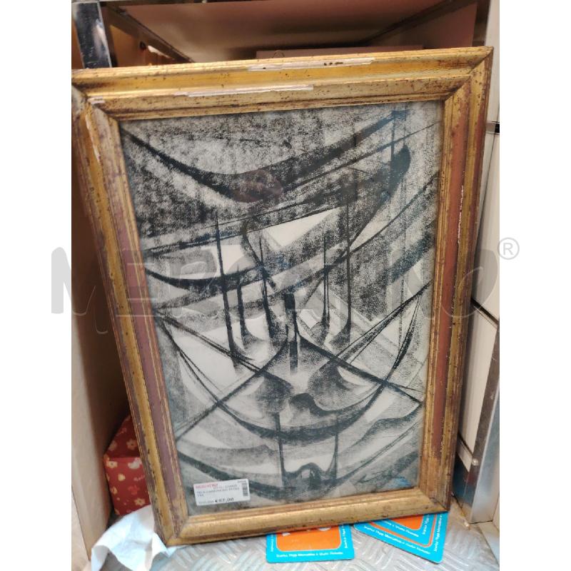TELA CARBONCINO ASTRATTA  | Mercatino dell'Usato Roma eur 1