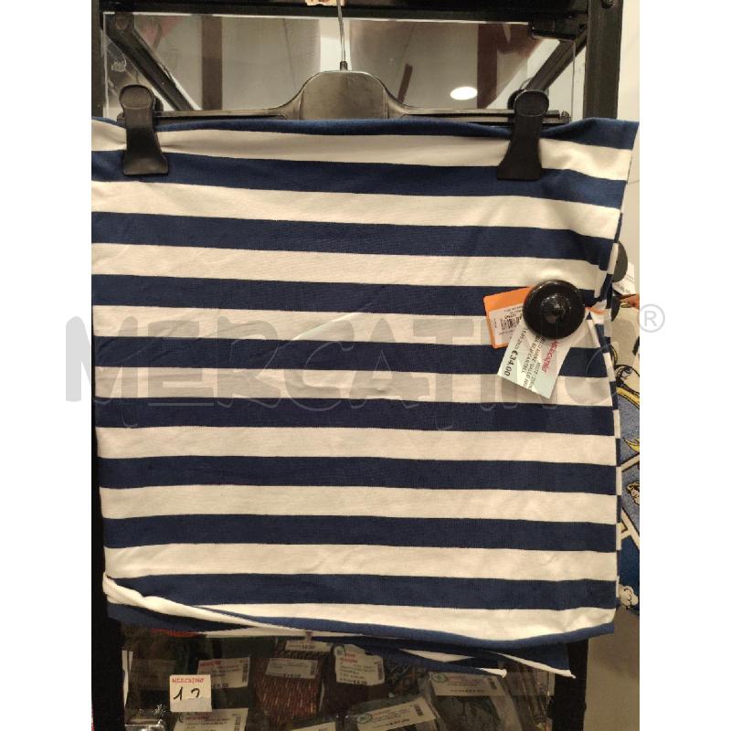 TELO MARE GALLO RIGHE BIA BLU CARTELLINO | Mercatino dell'Usato Roma eur 1