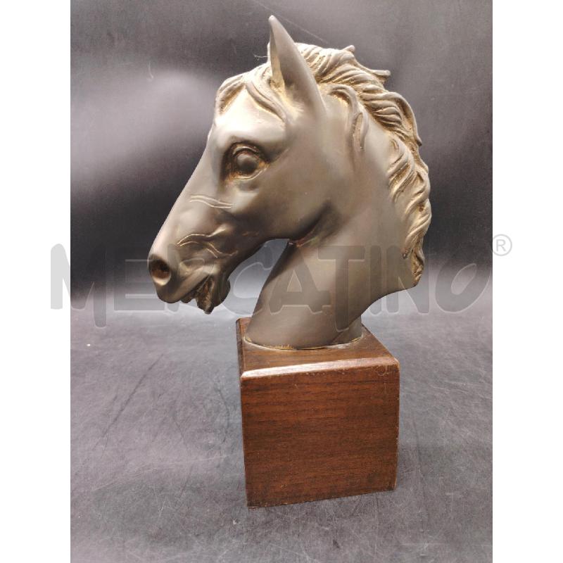 TESTA CAVALLO BASE LEGNO | Mercatino dell'Usato Roma eur 1