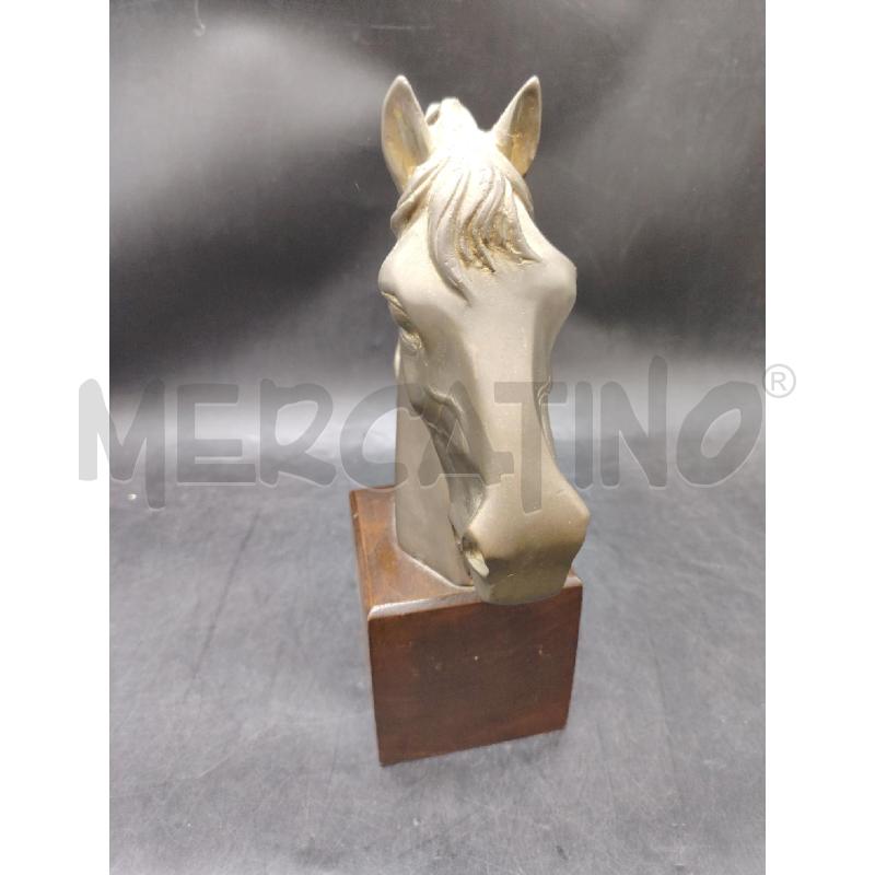 TESTA CAVALLO BASE LEGNO | Mercatino dell'Usato Roma eur 2