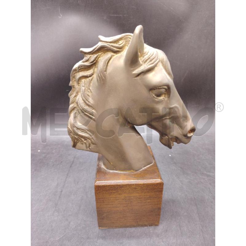 TESTA CAVALLO BASE LEGNO | Mercatino dell'Usato Roma eur 3