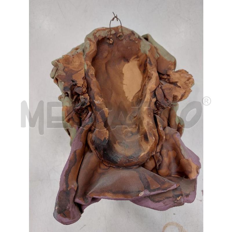 TESTA TERRACOTTA TURBANTE VERDE | Mercatino dell'Usato Roma eur 3