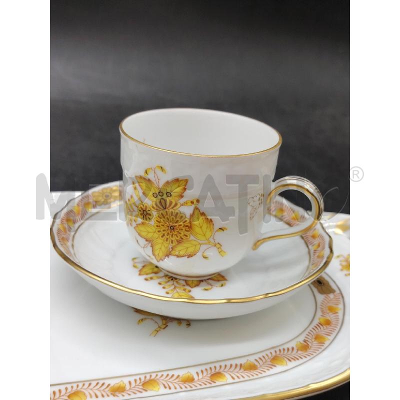 TETE A TETE HEREND YELLOW DEMITASSE | Mercatino dell'Usato Roma eur 2
