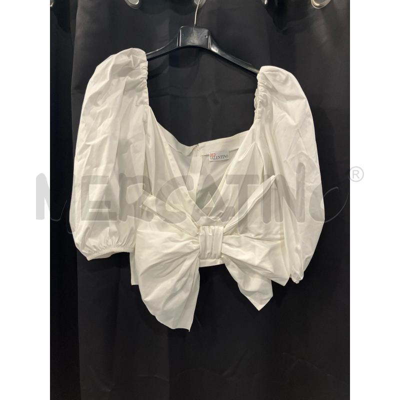 TOP RED VALENTINO BIA FIOCCO  | Mercatino dell'Usato Roma eur 1