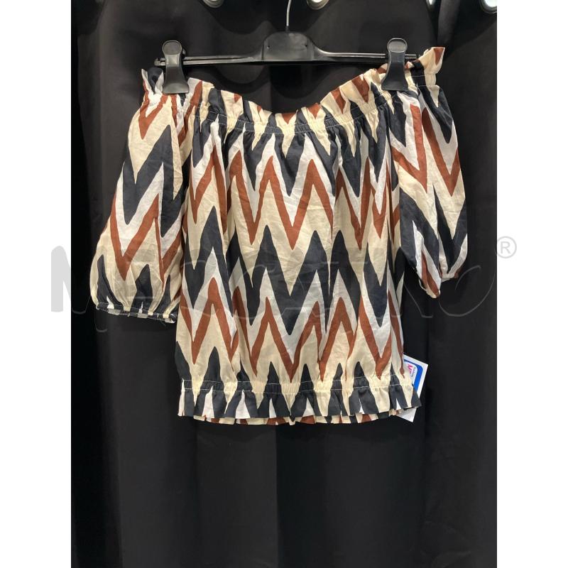 TOP TOO WHITE BEIGE MARR | Mercatino dell'Usato Roma eur 1