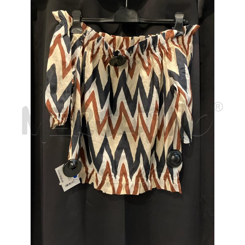 TOP TOO WHITE BEIGE MARR | Mercatino dell'Usato Roma eur 2
