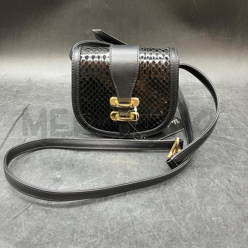 TRACOLLA ALBERTA FERRETTI NERA PITON CHIUSURA DORATA | Mercatino dell'Usato Roma eur 1