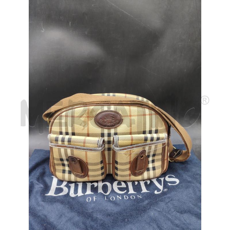 TRACOLLA BURBERRYS VINTAGE DUE TASCHE  | Mercatino dell'Usato Roma eur 1