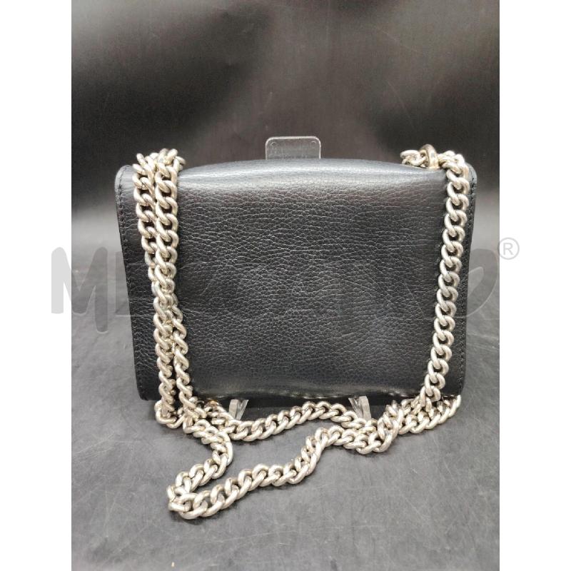 TRACOLLA CARLA G PELLE NERO CHAIN | Mercatino dell'Usato Roma eur 2