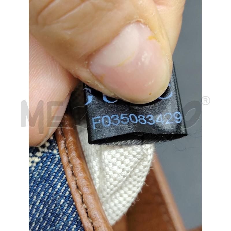 TRACOLLA GUCCI JACKIE MINI DENIM MONOGRAM PROFILI MARR 637092 562600 | Mercatino dell'Usato Roma eur 4