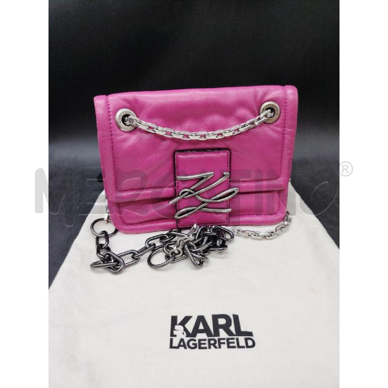 TRACOLLA KARL LAGERFELD RS PELLE DETT ARG | Mercatino dell'Usato Roma eur 1